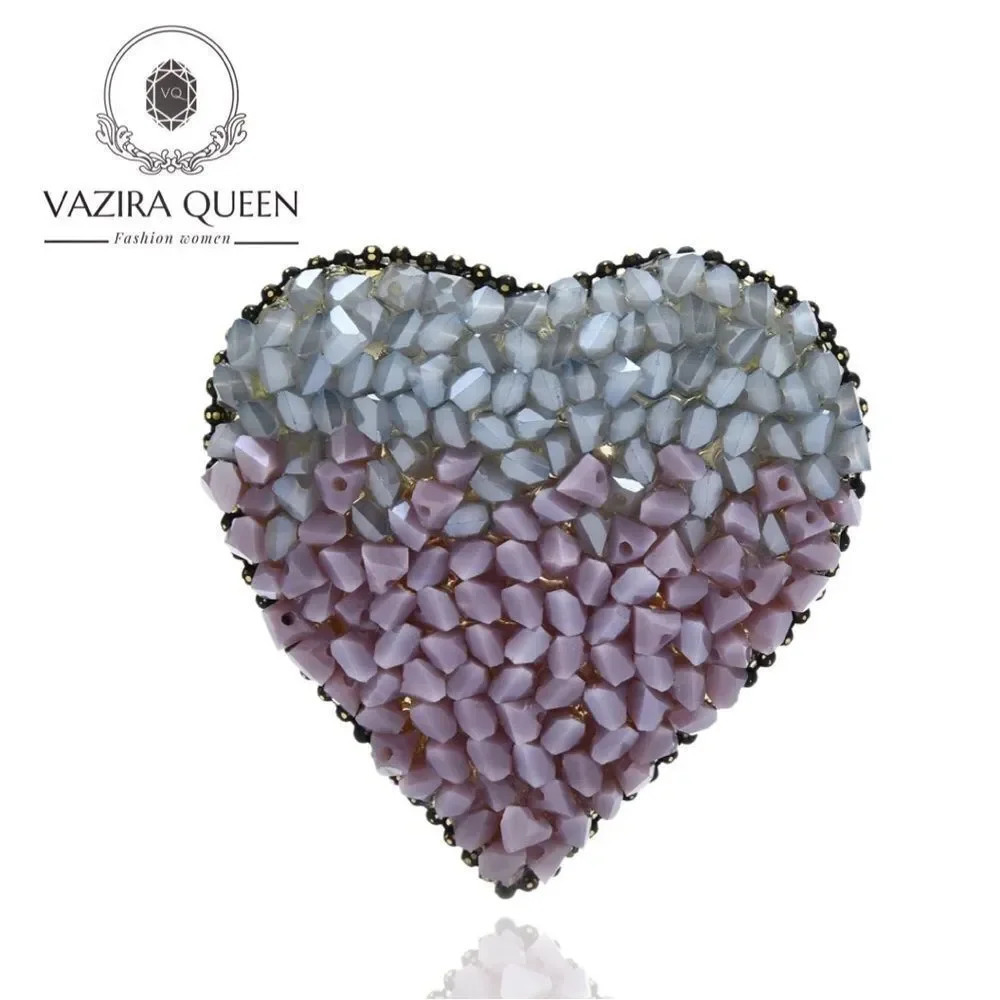 VQ Heart Brooch